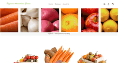 Desktop Screenshot of organicmountainfarms.com