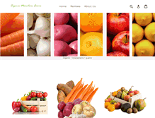 Tablet Screenshot of organicmountainfarms.com